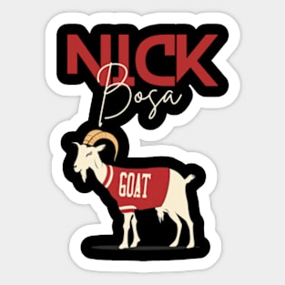 nick bosa the goat Sticker